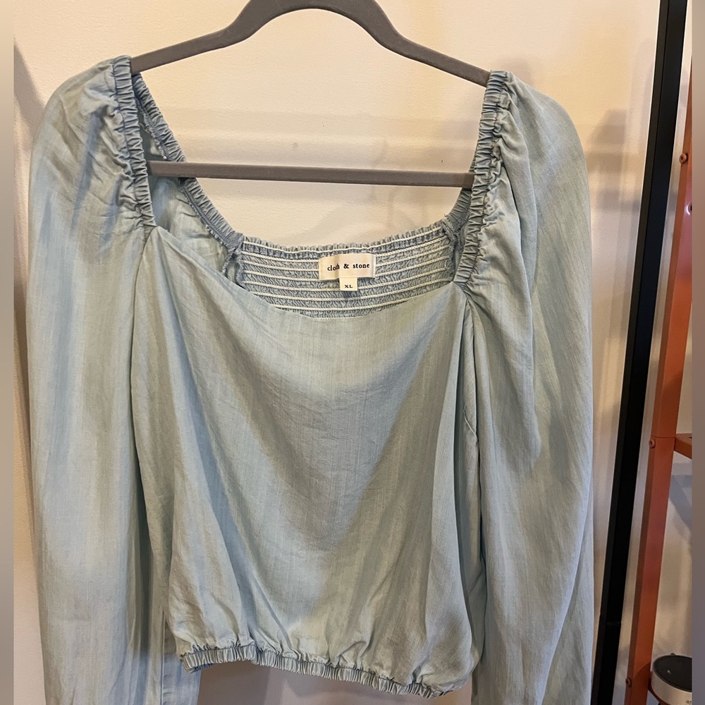 Cloth & Stone Light Blue Blouse